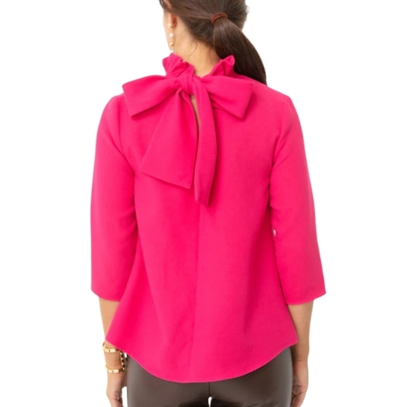 Tuckernuck Pomander Place Fuchsia Faye Blouse Size Medium - Picture 14 of 14